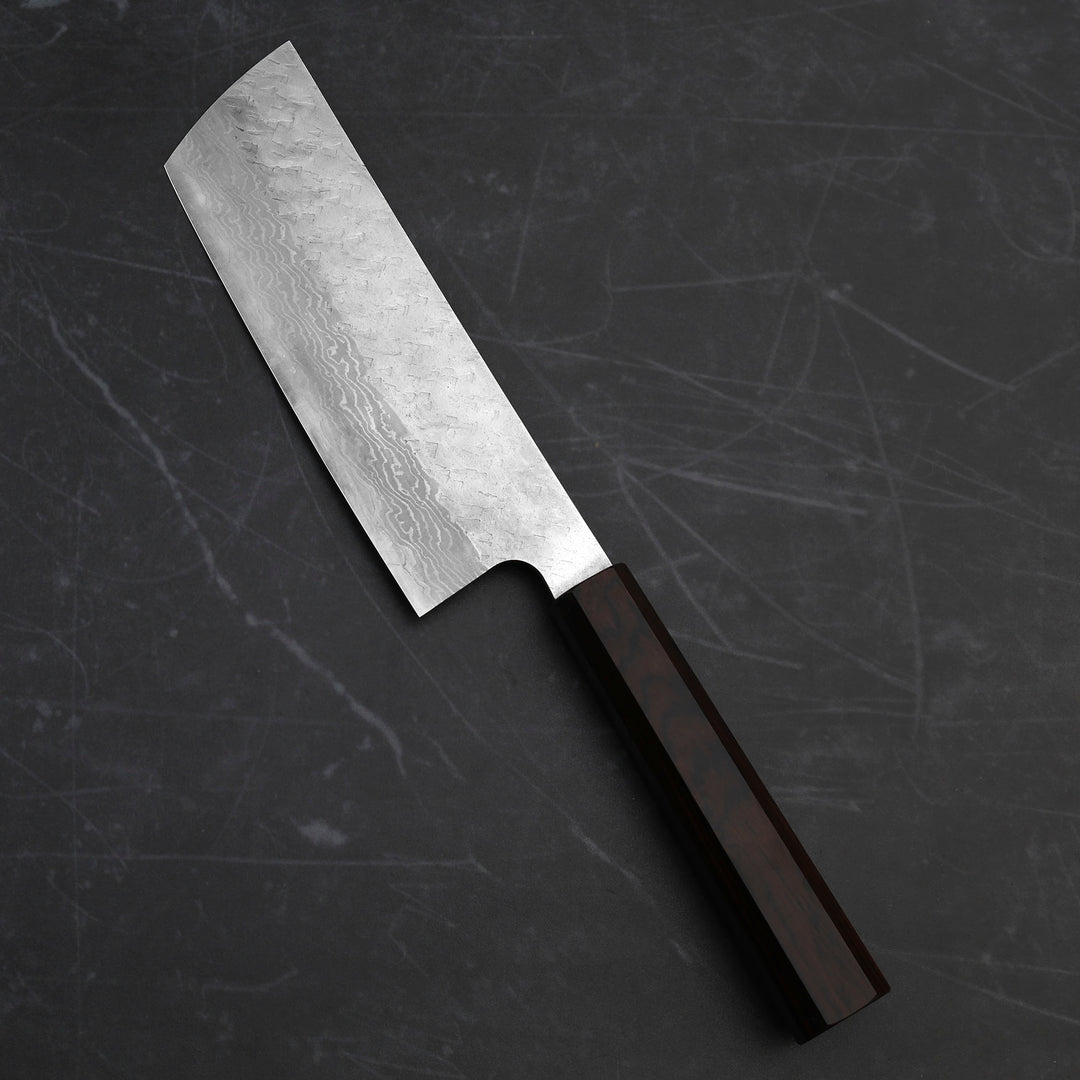 Nakiri 16,5 cm Nigara Hamono VG-10 Damascus