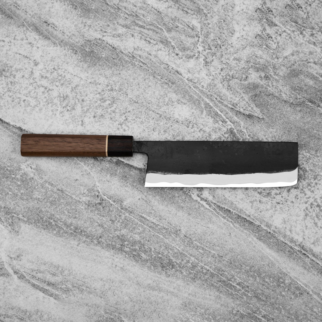 Nakiri 17 cm Daisuke Nishida Shirogami#1/Iron