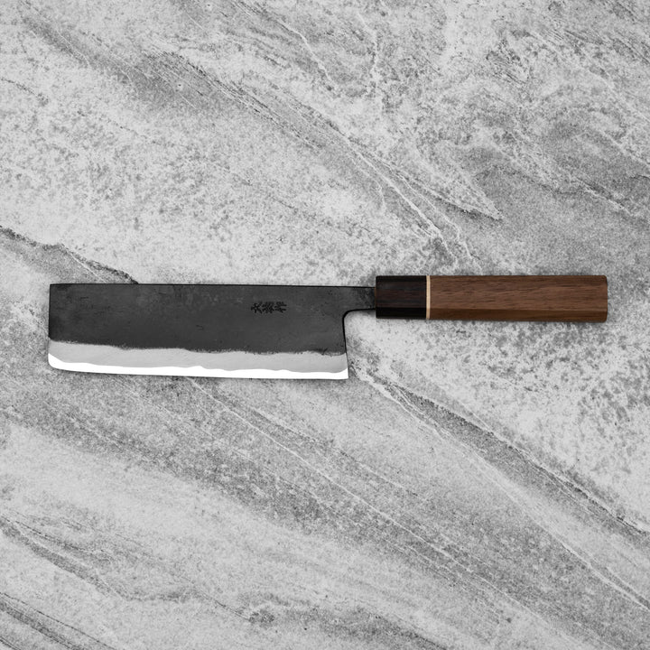 Nakiri 17 cm Daisuke Nishida Shirogami#1/Iron