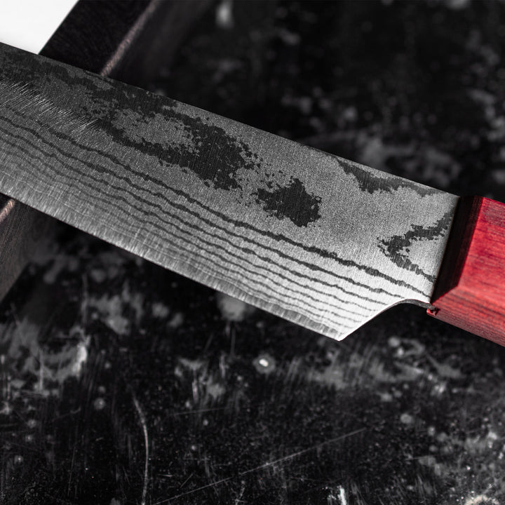 Petty 12 cm Shigeki Tanaka Red VG-10 Damascus
