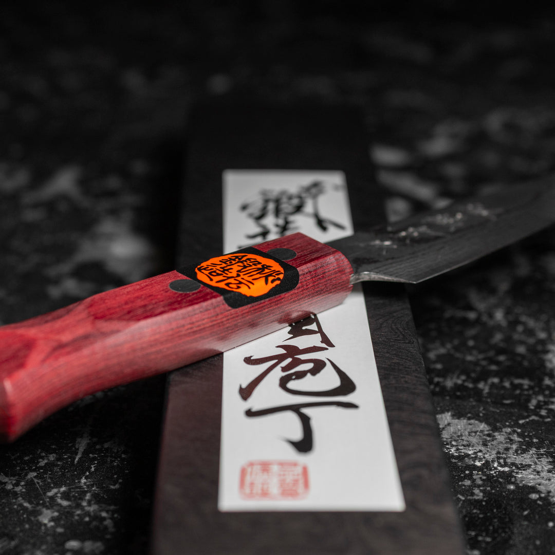 Petty 12 cm Shigeki Tanaka Red VG-10 Damascus