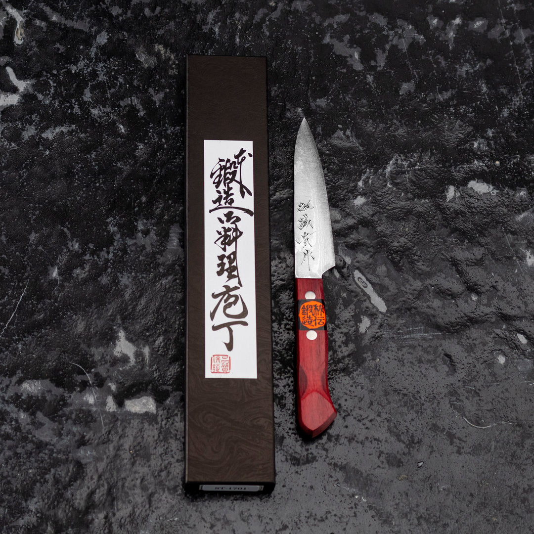 Petty 12 cm Shigeki Tanaka Red VG-10 Damascus