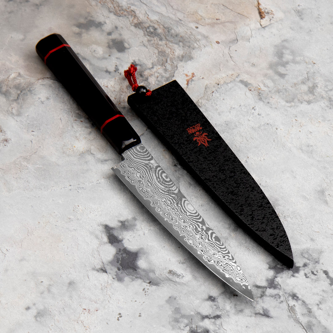 Petty 13,5 cm Seki Kanetsune Namishibuki SG-2 Damscus