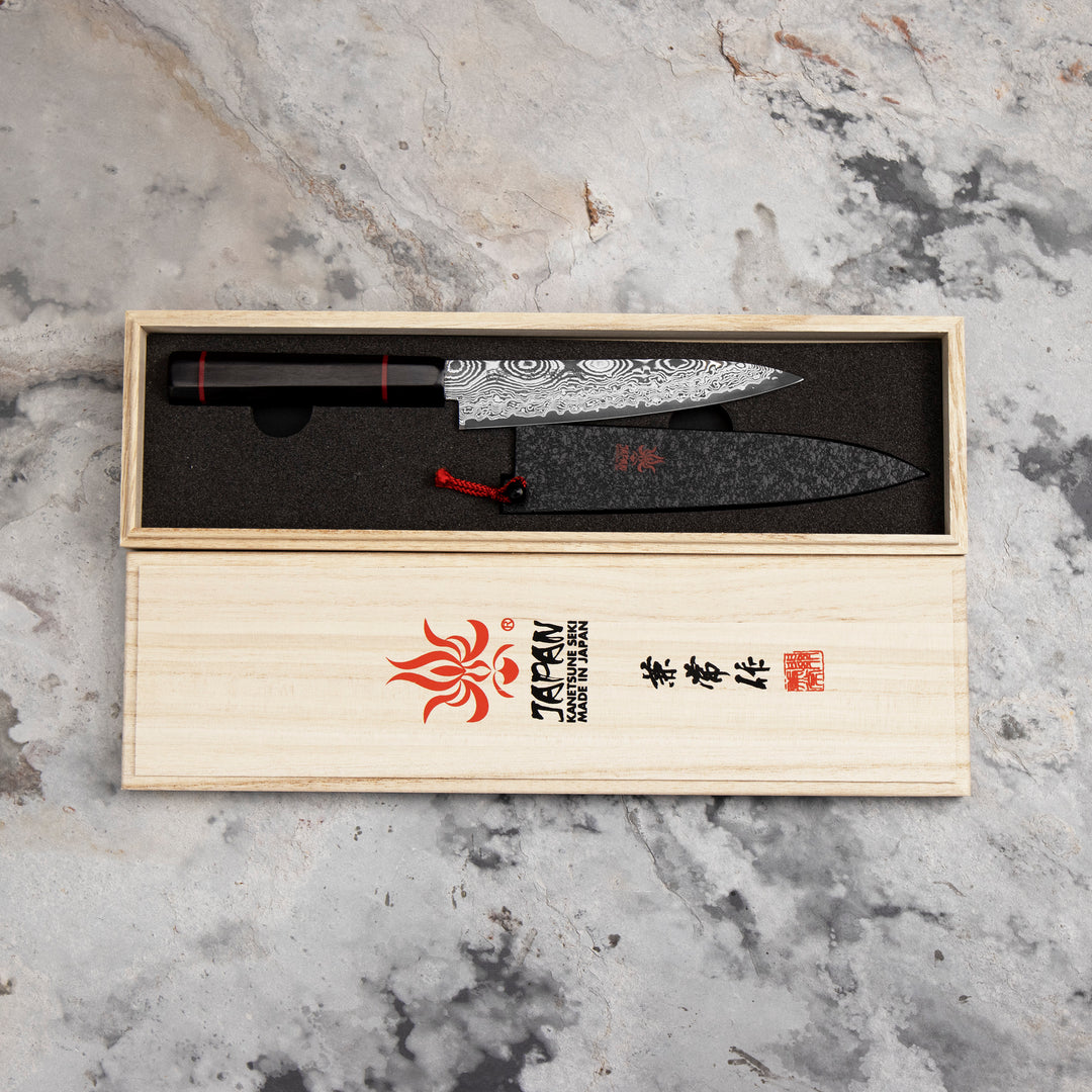 Petty 13,5 cm Seki Kanetsune Namishibuki SG-2 Damscus