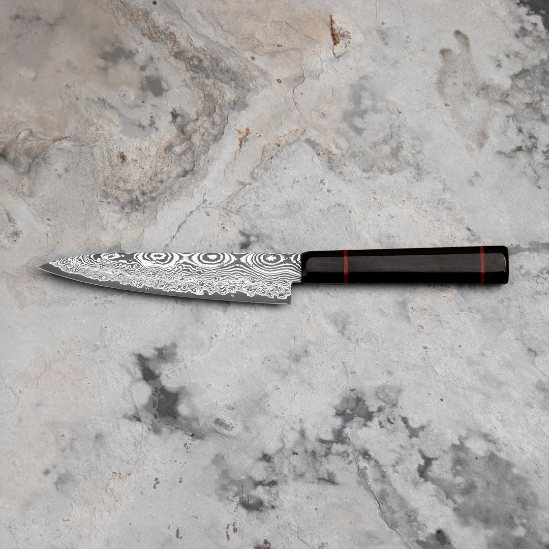 Petty 13,5 cm Seki Kanetsune Namishibuki SG-2 Damscus