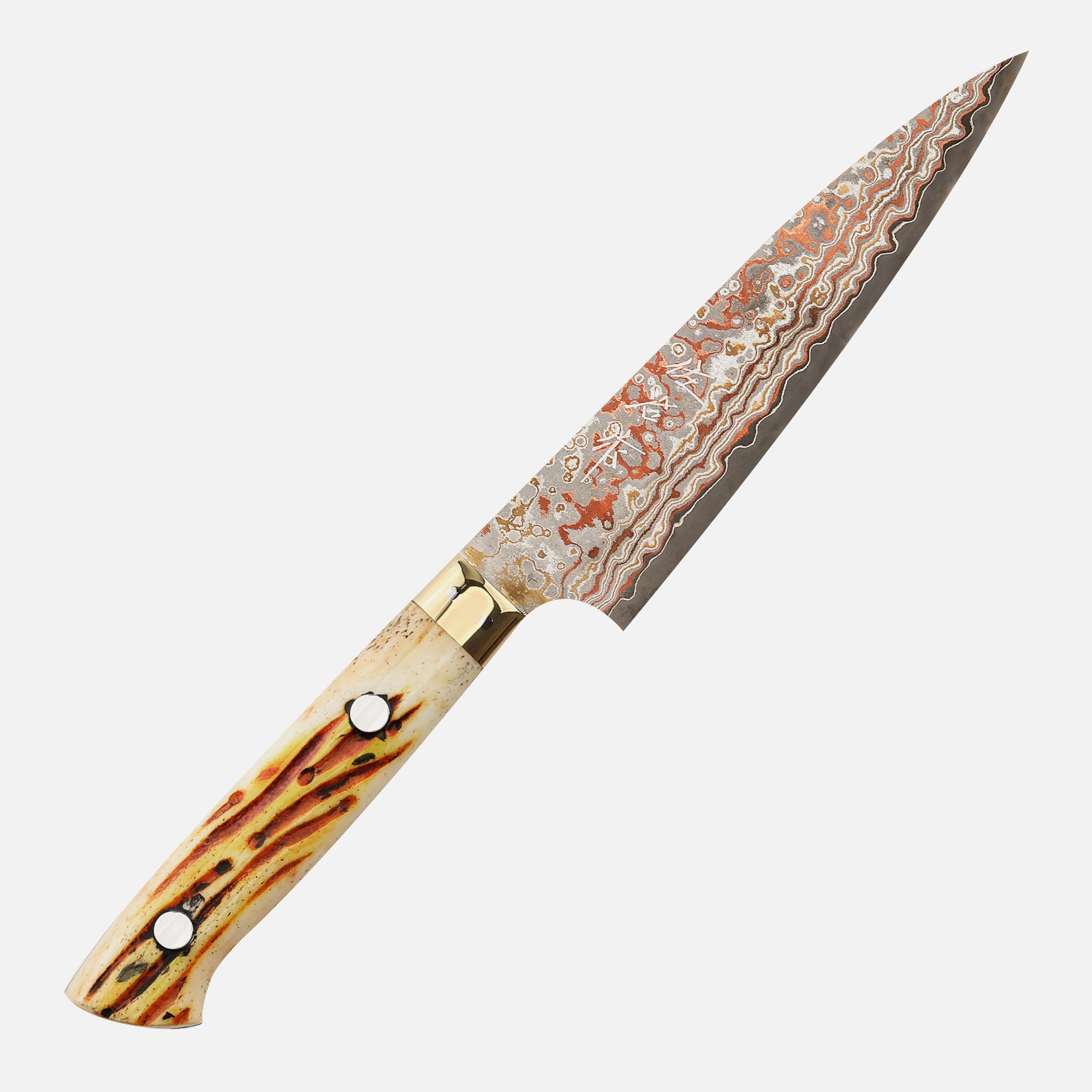 Petty 13 cm Takeshi Saji Colored Damascus VG-10 Nashiji – Japan
