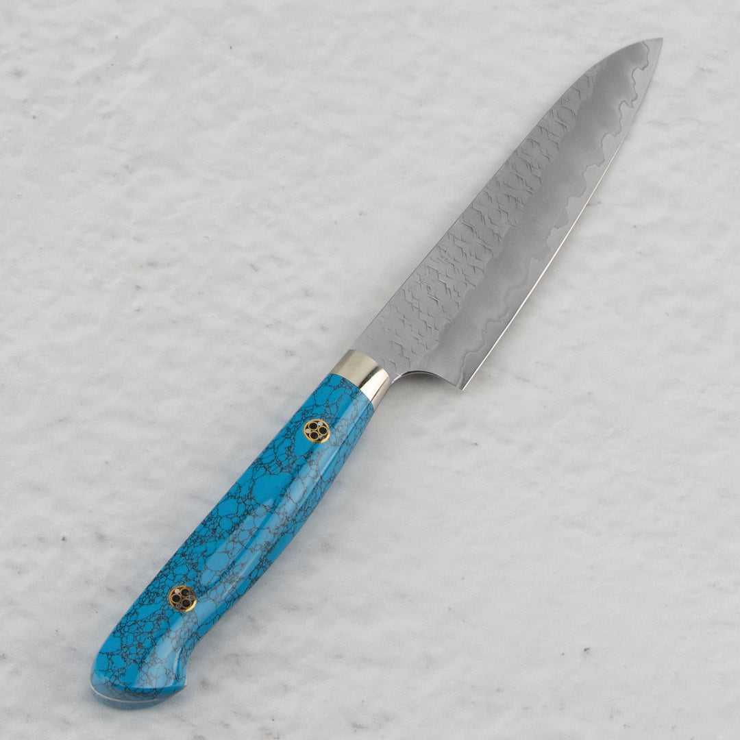 Petty 15 cm Nigara Hamono SG2 Classic Turquoise Limited