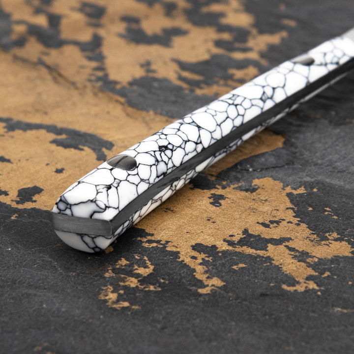 Ryo Nomura Shirogami#2 Damascus Petty White 11,5 cm
