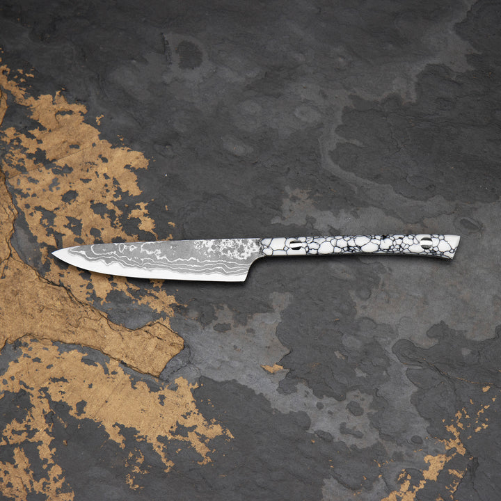 Ryo Nomura Shirogami#2 Damascus Petty White 11,5 cm