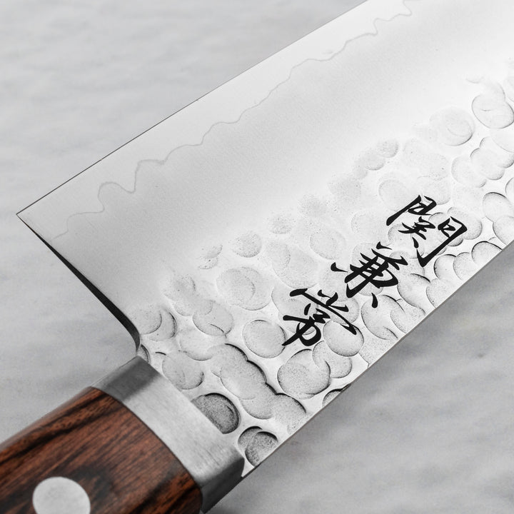 Santoku 16,5 cm Seki Kanetsune 940 Mahogany VG-1