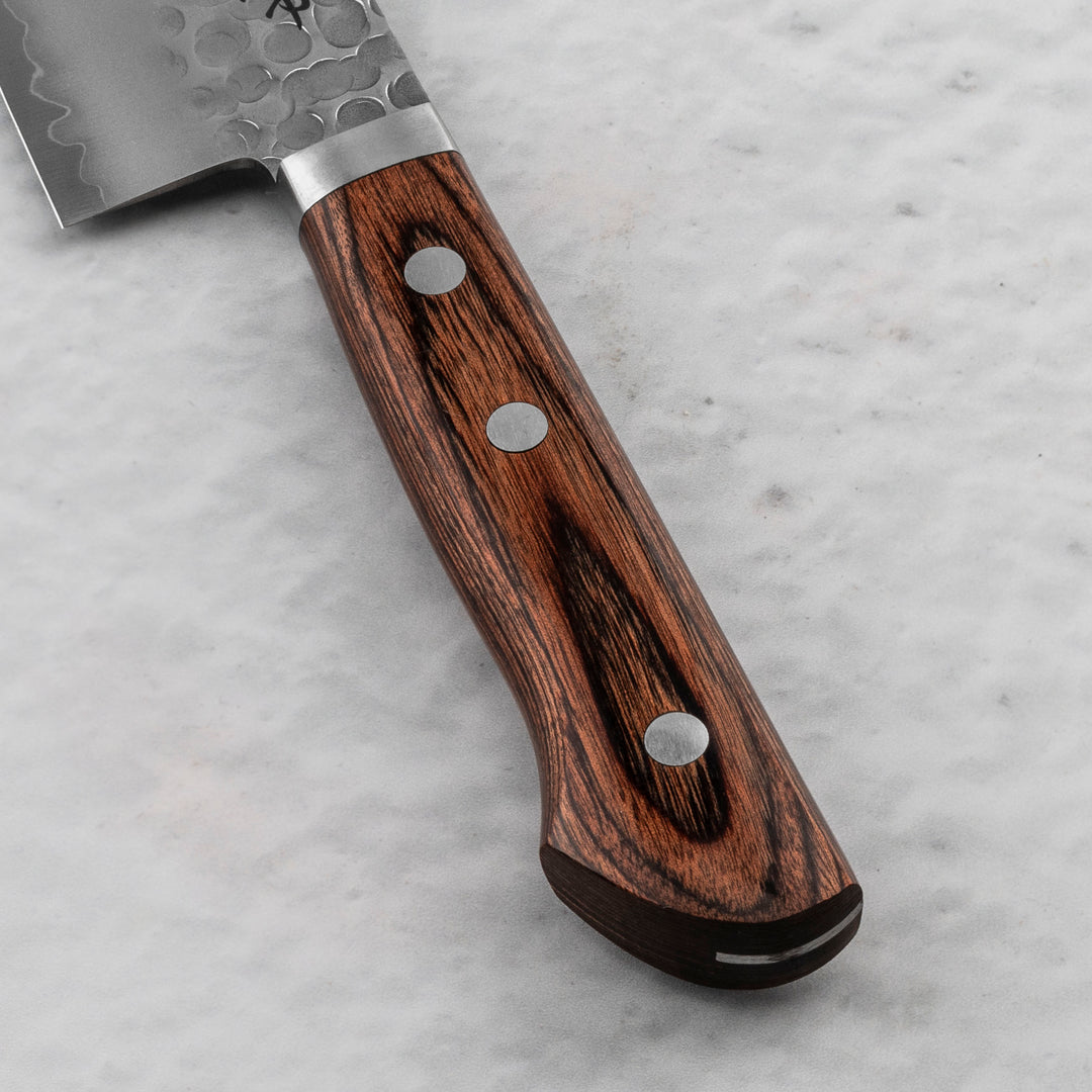 Santoku 16,5 cm Seki Kanetsune 940 Mahogany VG-1