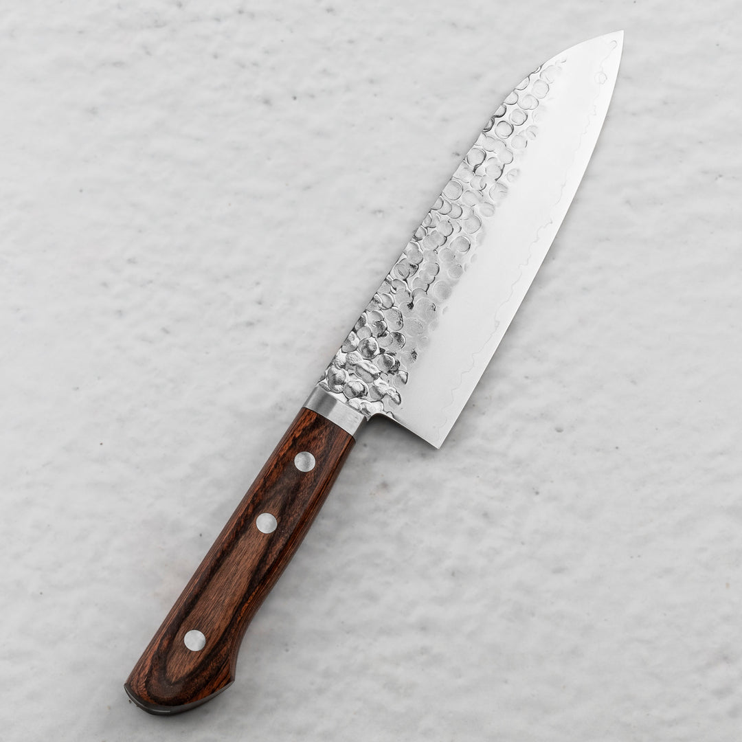Santoku 16,5 cm Seki Kanetsune 940 Mahogany VG-1