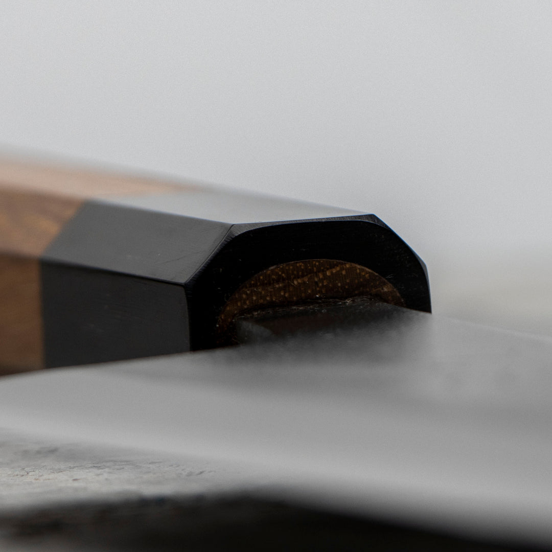 Santoku 16,5 cm Yoshikane Shirogami#2/SS Nashiji