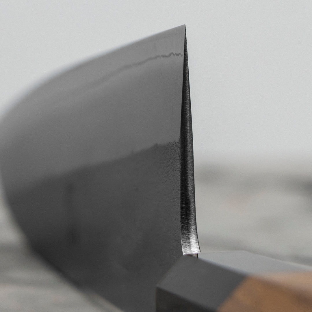 Santoku 16,5 cm Yoshikane Shirogami#2/SS Nashiji