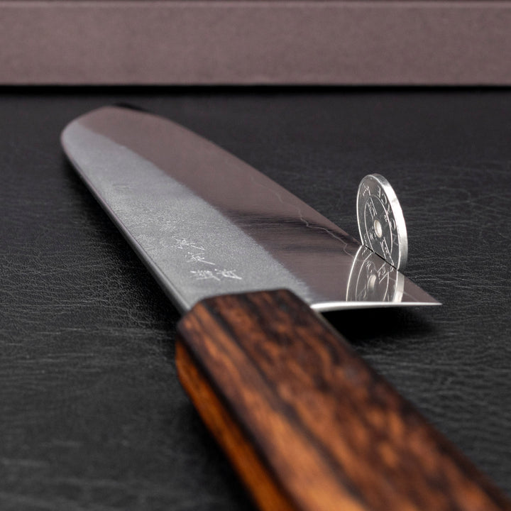 Santoku 17 cm Yoshimi Kato Nashiji Ginsan/SS