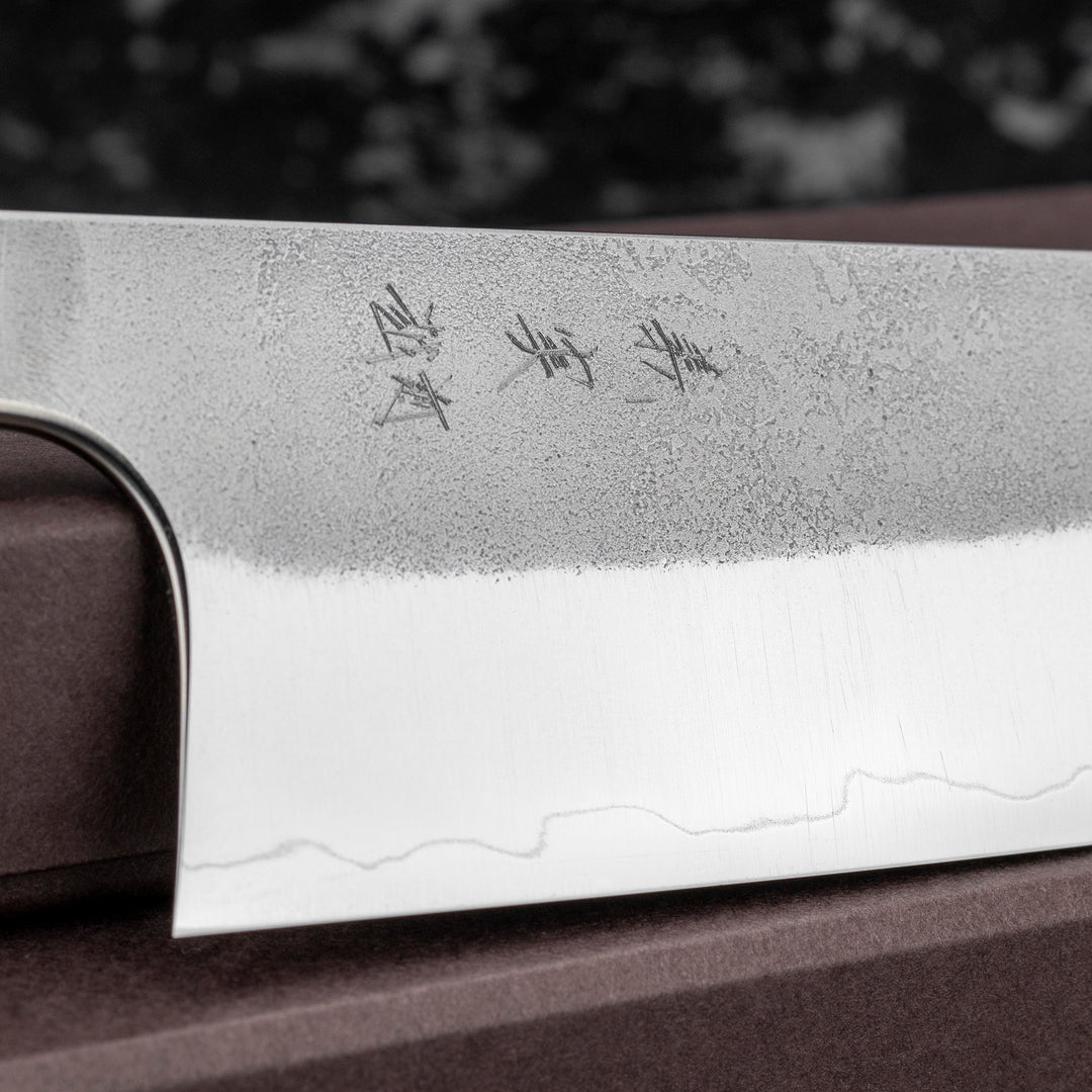 Santoku 17 cm Yoshimi Kato Nashiji Ginsan/SS