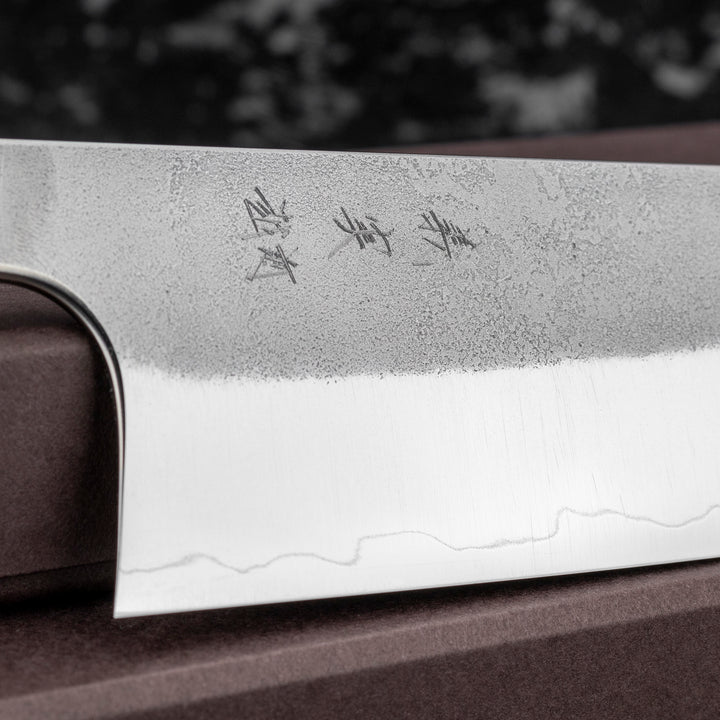 Santoku 17 cm Yoshimi Kato Nashiji Ginsan/SS