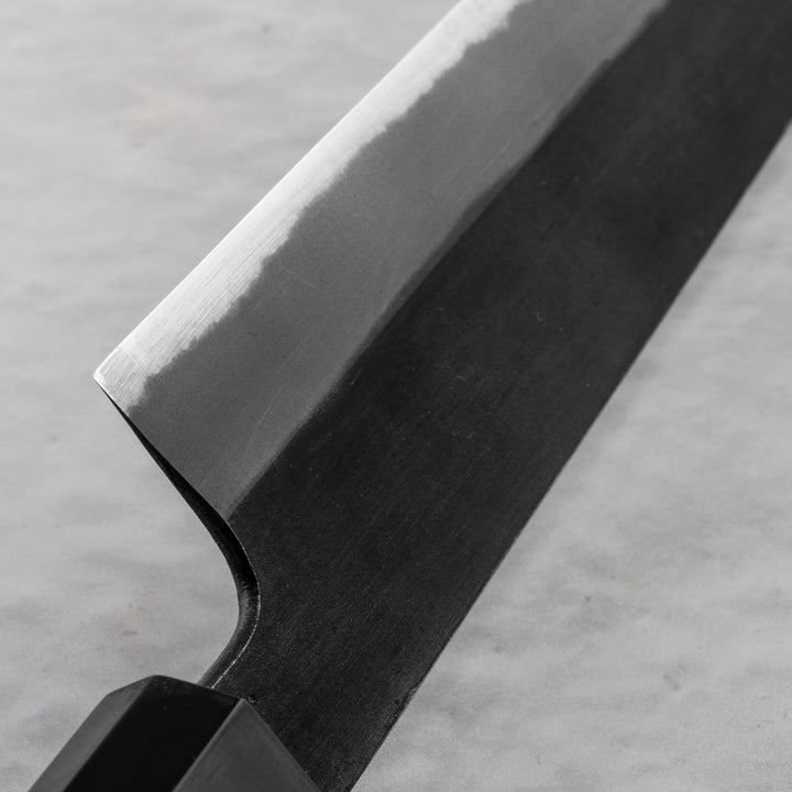 Sujihiki 24 cm Mutsumi Hinoura Shirogami#2/Iron