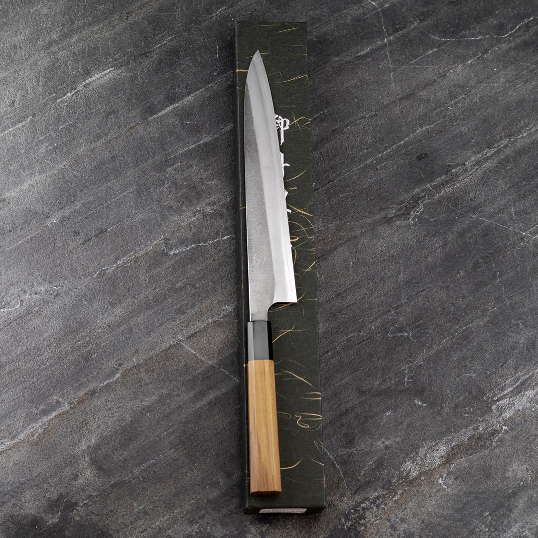 Sujihiki 24 cm Yoshikane Hamono Nashiji SKD11/SS