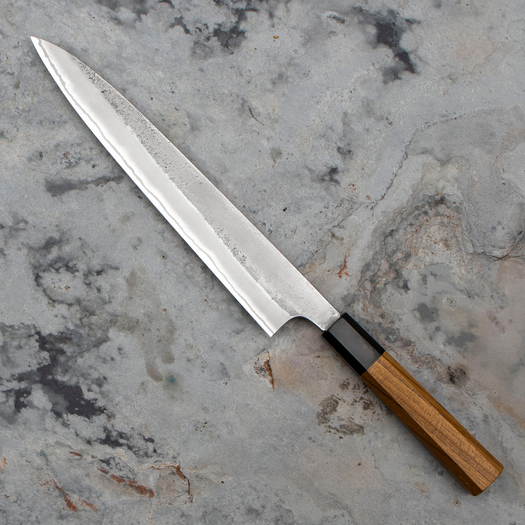 Sujihiki 24 cm Yoshikane Shirogami#2/SS Nashiji
