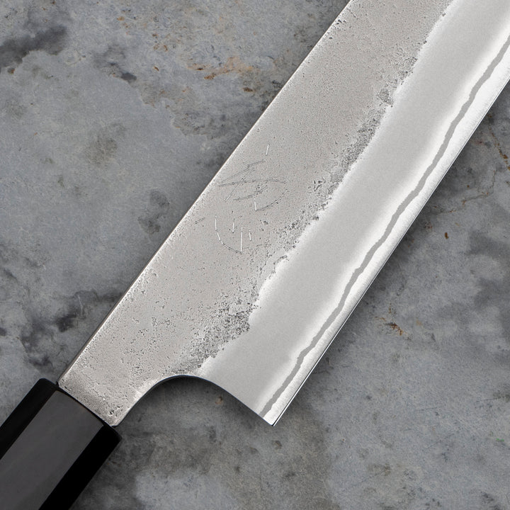 Sujihiki 24 cm Yoshikane Shirogami#2/SS Nashiji