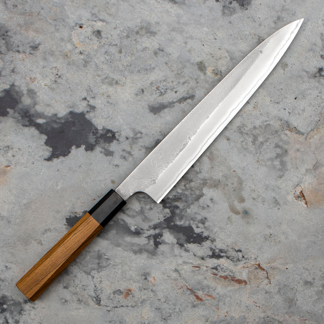 Sujihiki 24 cm Yoshikane Shirogami#2/SS Nashiji