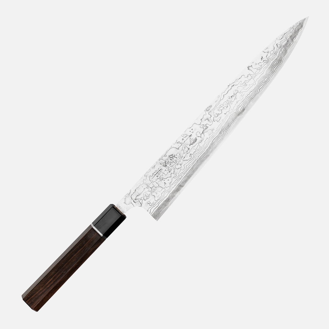 Sujihiki 27 cm Takeshi Saji ME R-2 Damascus