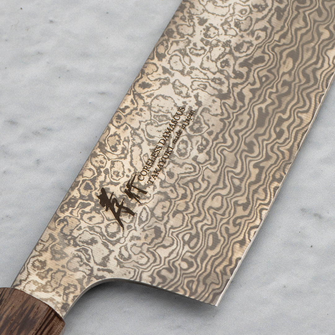 Wide Bunka 13,5 cm Sakai Takayuki Coreless VG-10/VG-2 Damascus