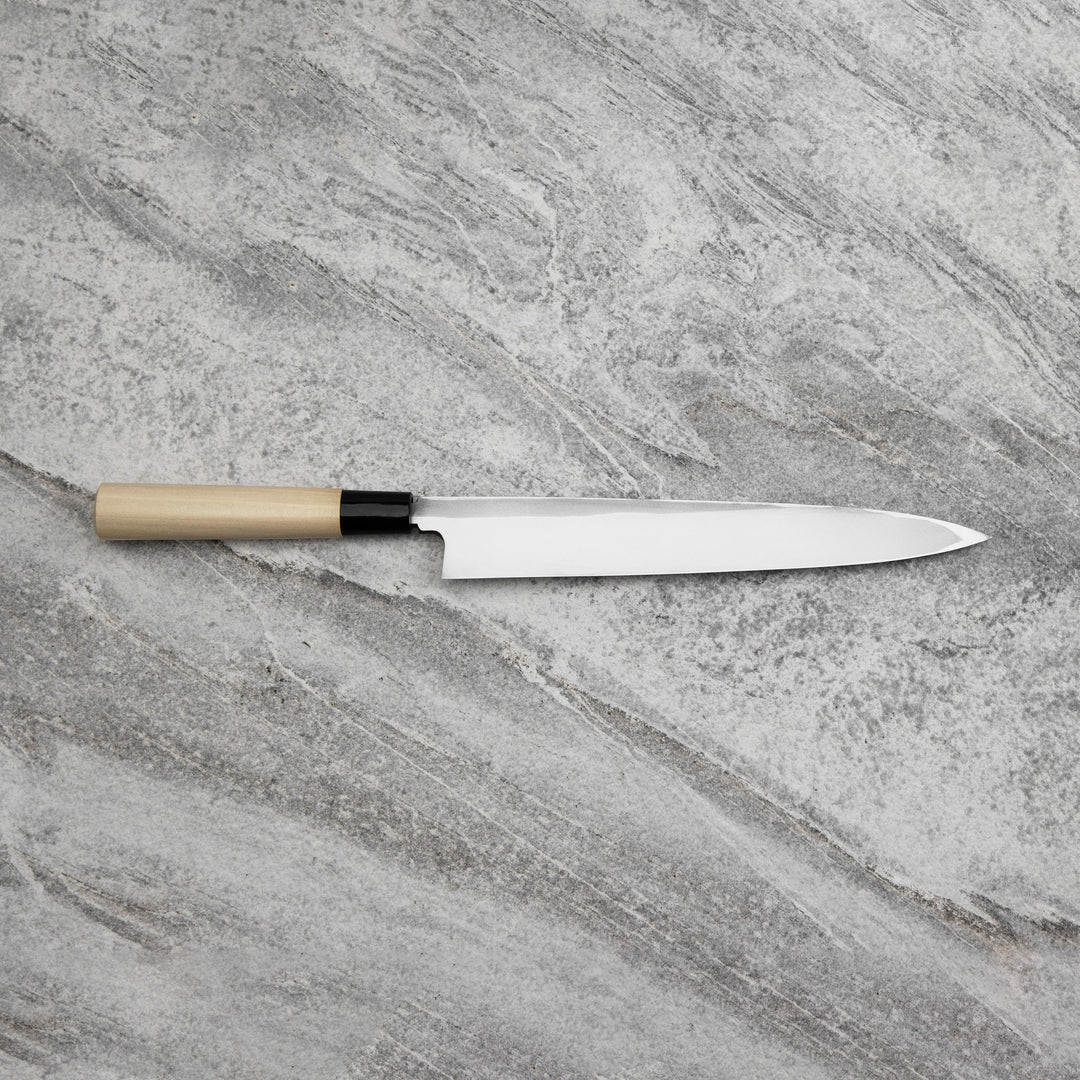 Yanagiba 24 cm Ittetsu Forge Black Shirogami#2 Left Handed