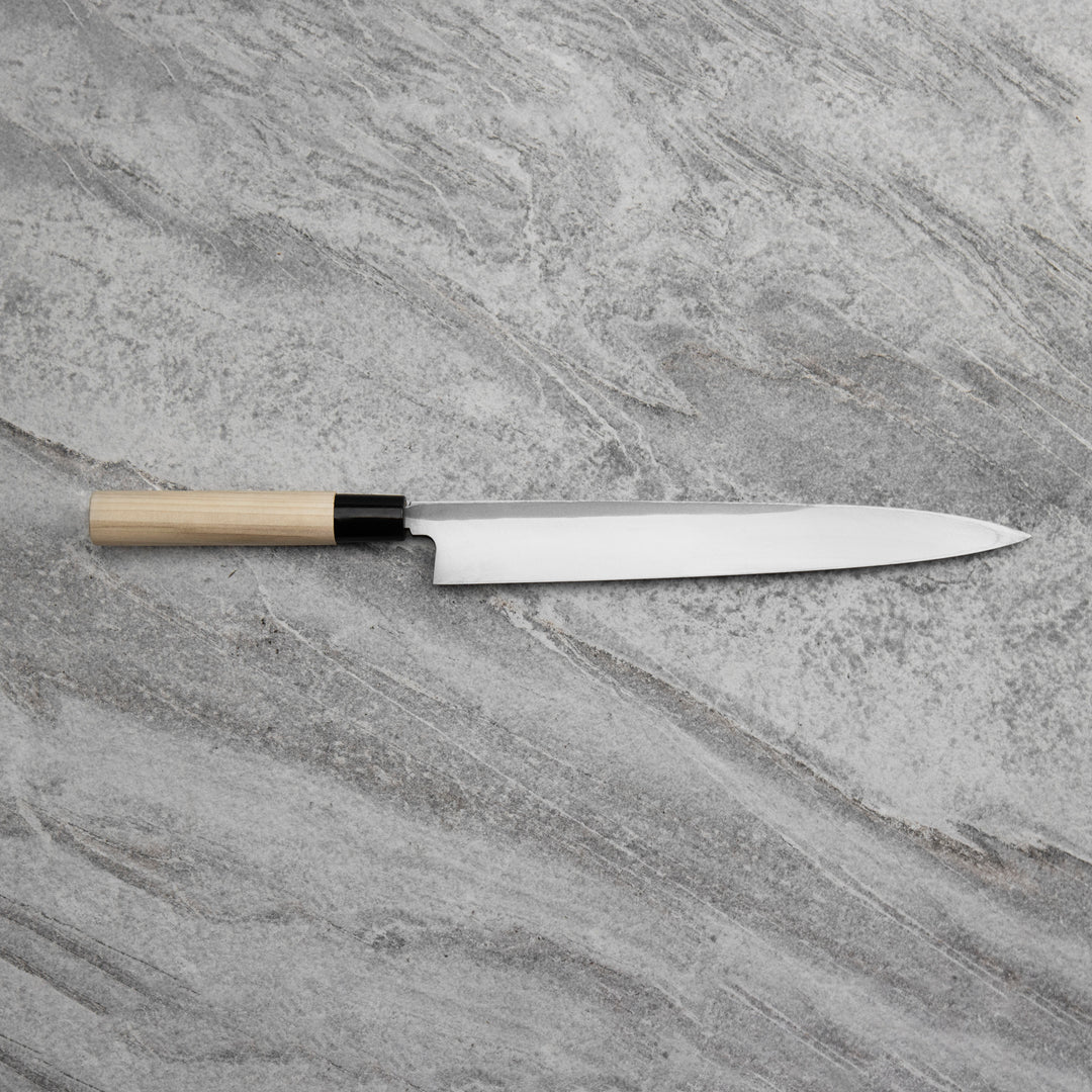 Yanagiba 27 cm Ittetsu Forge Black Shirogami#2 Left Handed