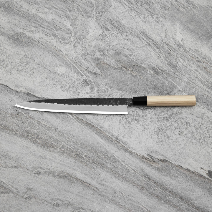Yanagiba 27 cm Ittetsu Forge Black Shirogami#2 Left Handed