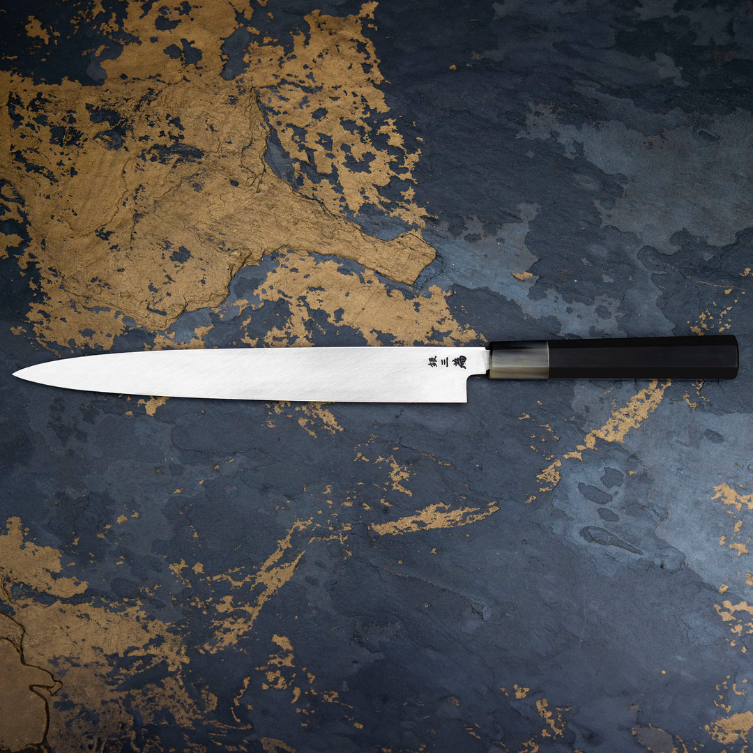 Yanagiba 27 cm Sakai Takayuki Gallery Ebony/White Horn Silver#3
