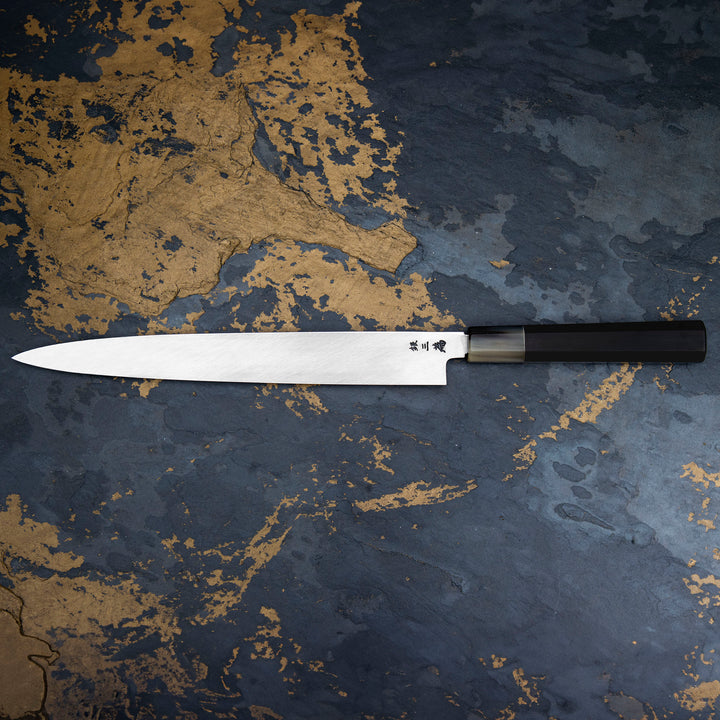 Yanagiba 27 cm Sakai Takayuki Gallery Ebony/White Horn Silver#3