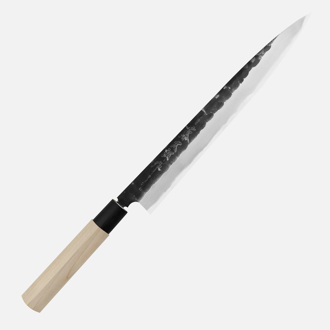 Yanagiba 27 cm Tojiro Black Hammered Shirogami#2/Iron