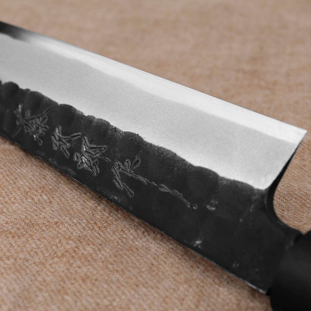 Yanagiba 27 cm Tojiro Black Hammered Shirogami#2/Iron