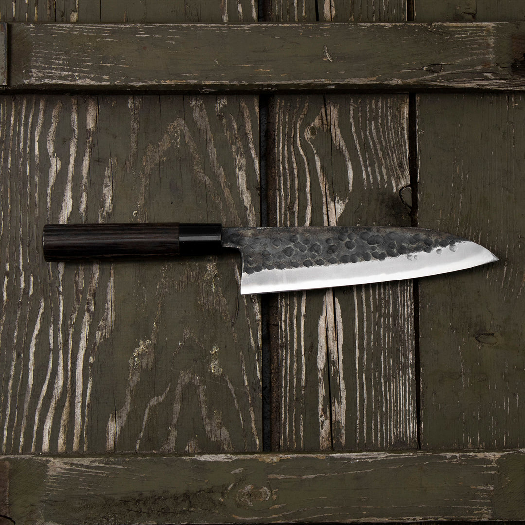 Gyuto 18 cm Motokyuuichi Hamono Shirogami#2 Hammered