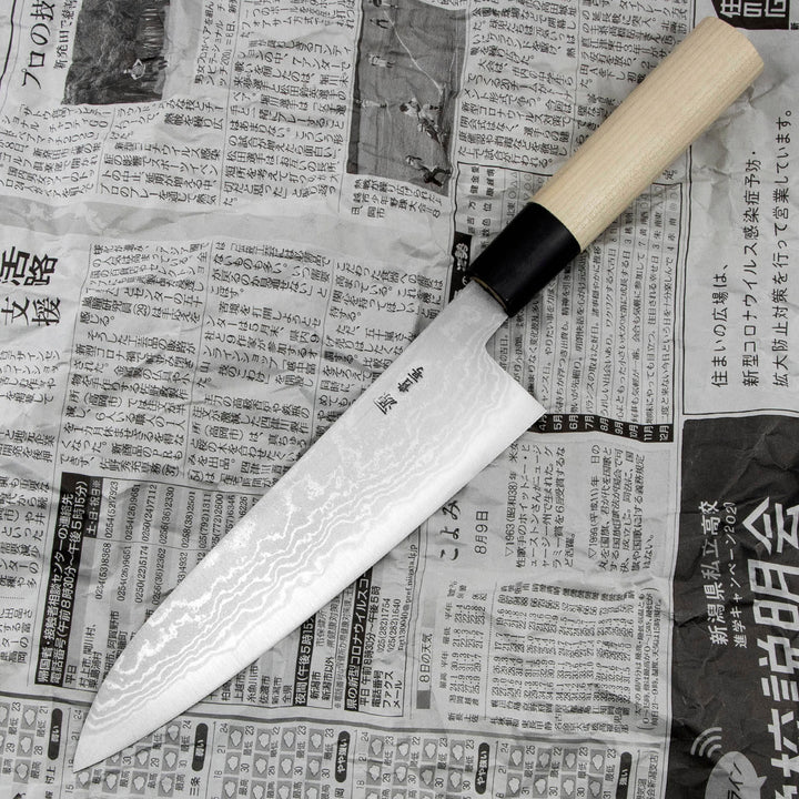 Gyuto 20 cm Shigeki Tanaka Aogami #2 Damascus
