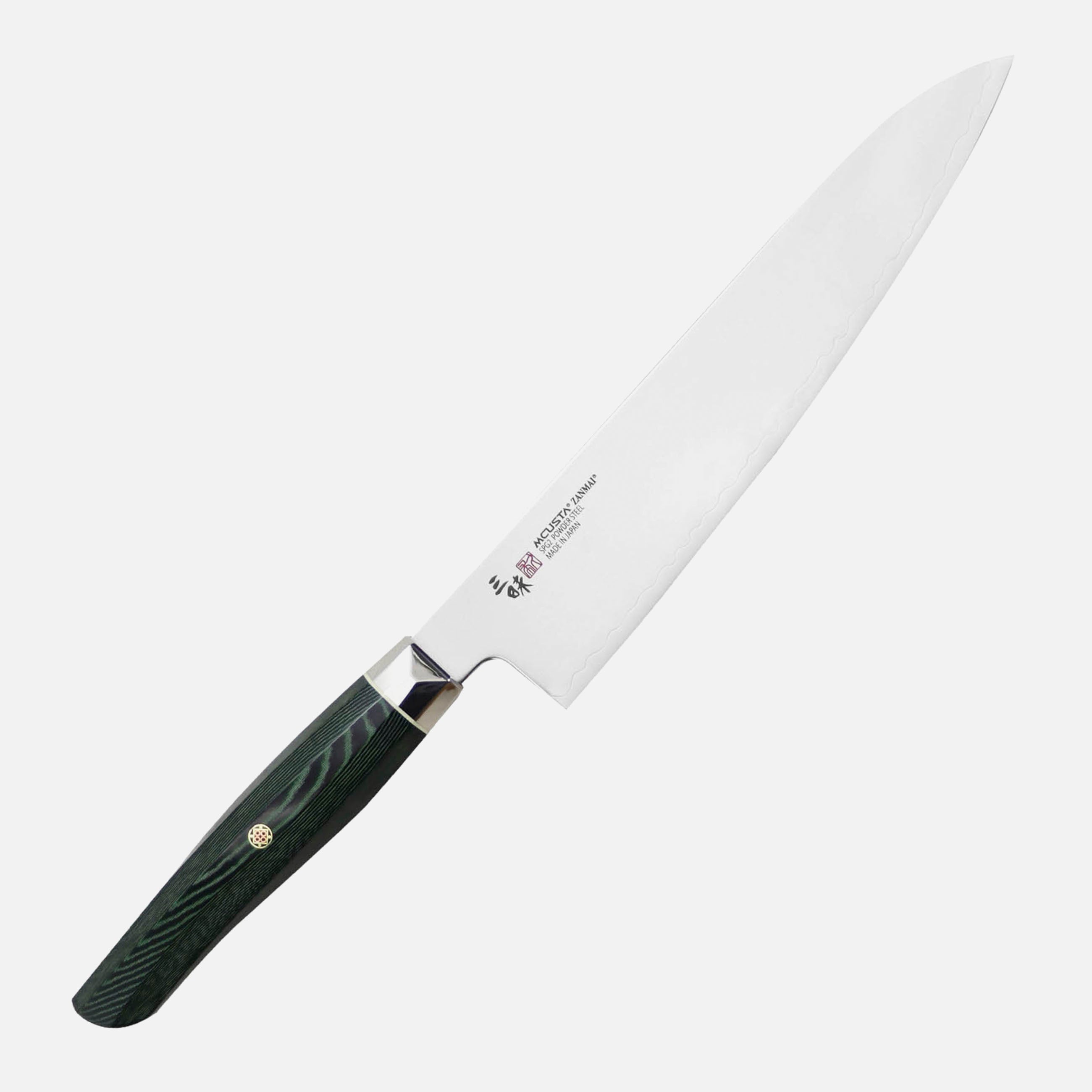Gyuto 21 cm Mcusta Zanmai Green Revolution SG2 – Japan-knives.com