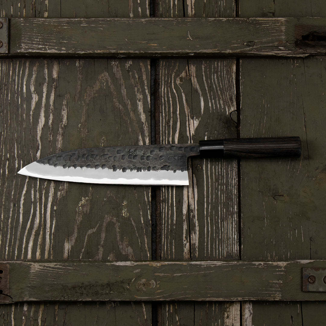 Gyuto 21 cm Motokyuuichi Hamono Shirogami#2 Hammered