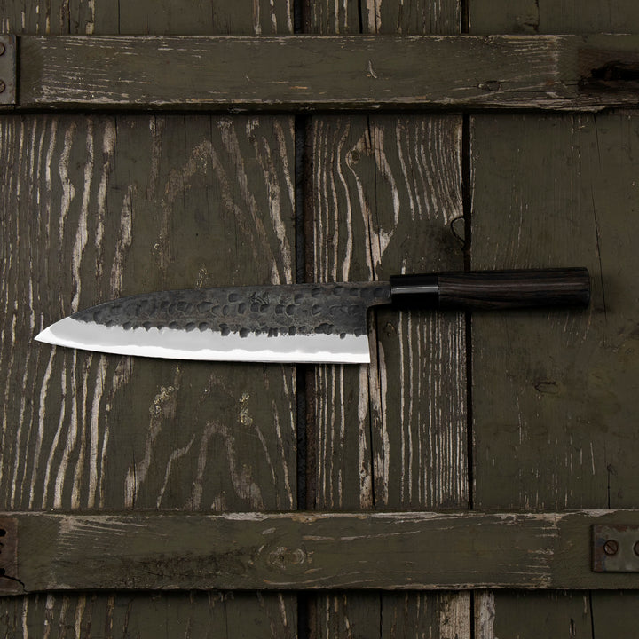 Gyuto 21 cm Motokyuuichi Hamono Shirogami#2 Hammered