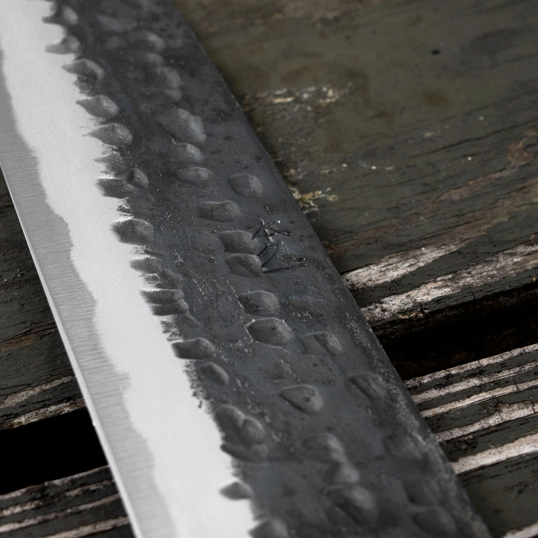 Gyuto 21 cm Motokyuuichi Hamono Shirogami#2 Hammered