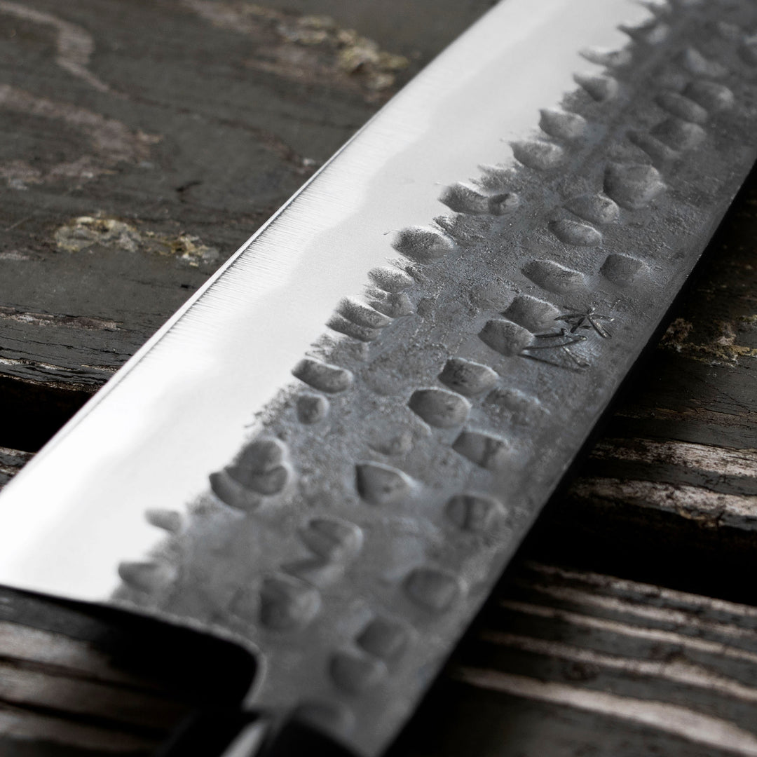 Gyuto 21 cm Motokyuuichi Hamono Shirogami#2 Hammered