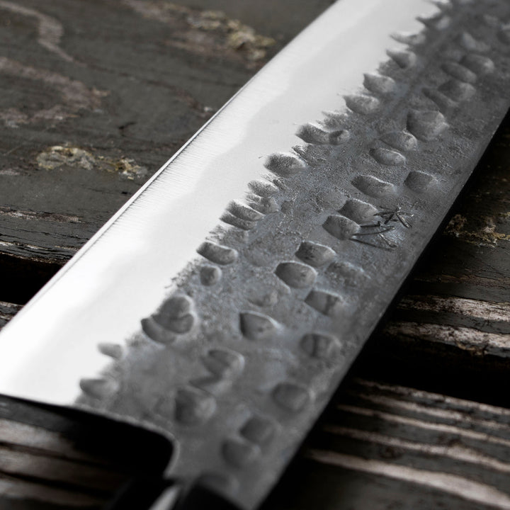 Gyuto 21 cm Motokyuuichi Hamono Shirogami#2 Hammered