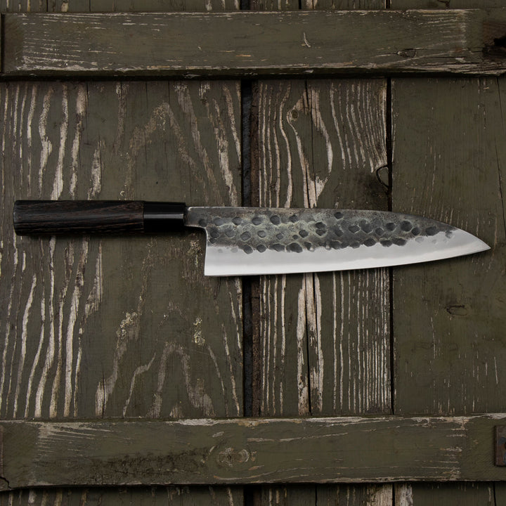 Gyuto 21 cm Motokyuuichi Hamono Shirogami#2 Hammered