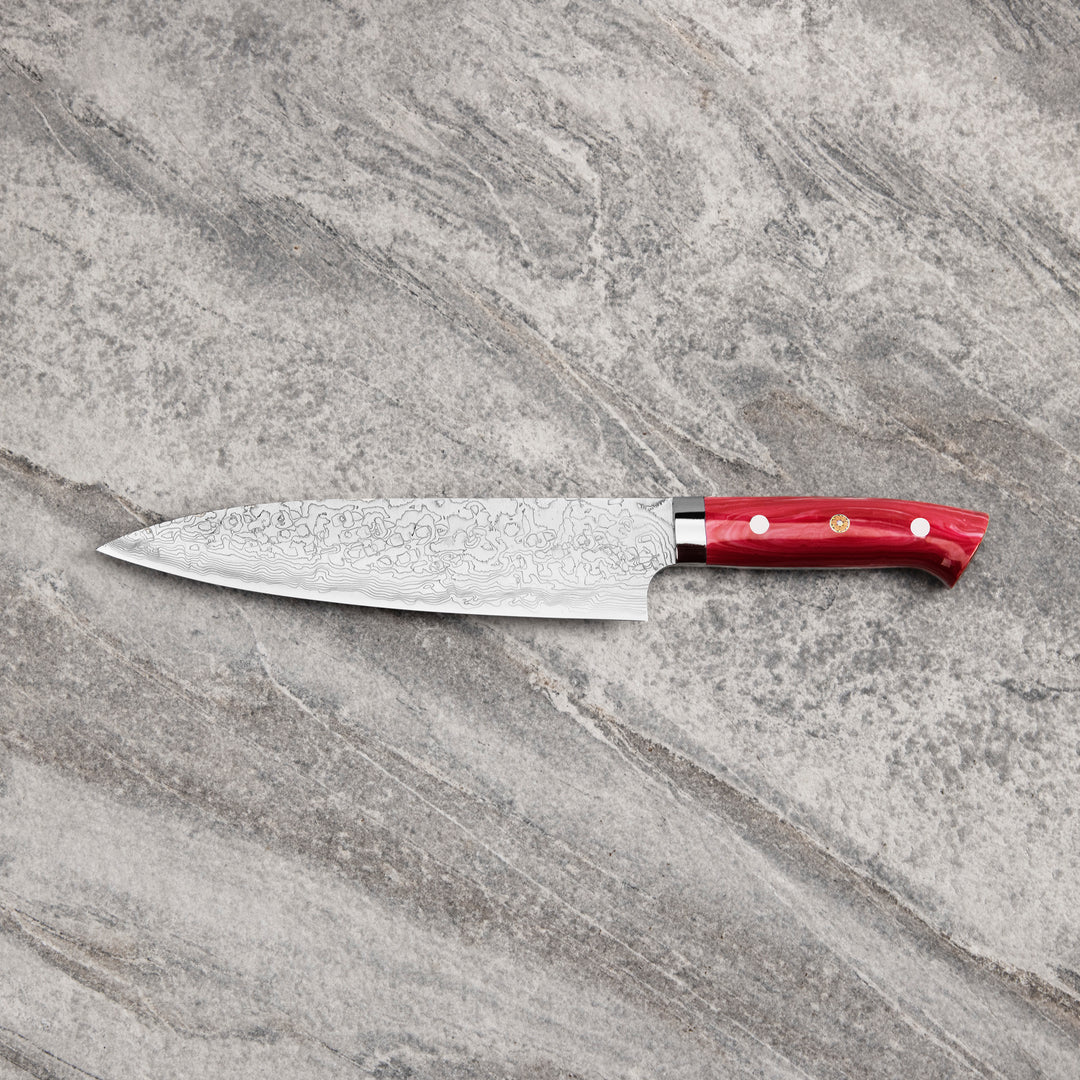 Gyuto 21 cm Takeshi Saji Red Turquise R-2