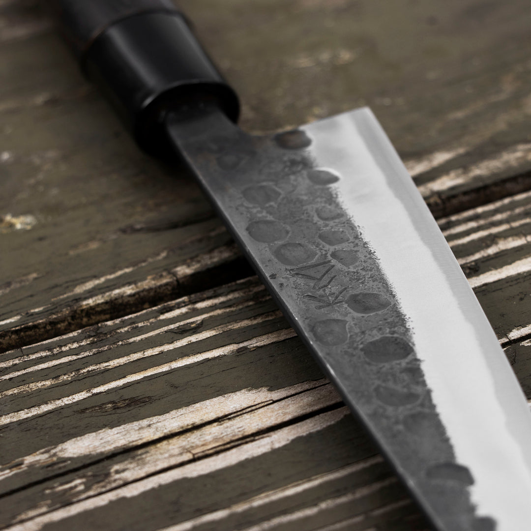 Honesuki 15 cm Motokyuuichi Hamono Shirogami#2 Hammered