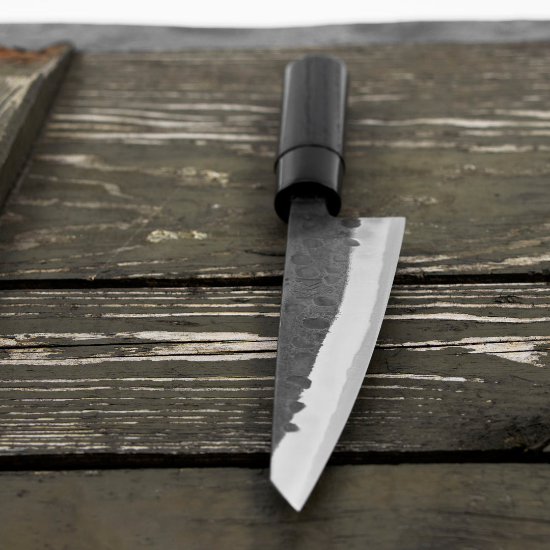 Honesuki 15 cm Motokyuuichi Hamono Shirogami#2 Hammered