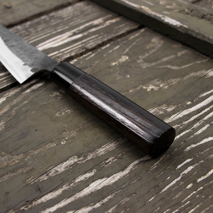 Honesuki 15 cm Motokyuuichi Hamono Shirogami#2 Hammered