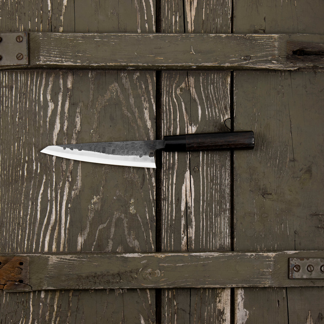 Honesuki 15 cm Motokyuuichi Hamono Shirogami#2 Hammered