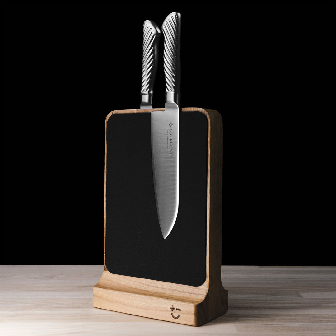 Magnetic Knife Block Oak Soft Touch Bisbell